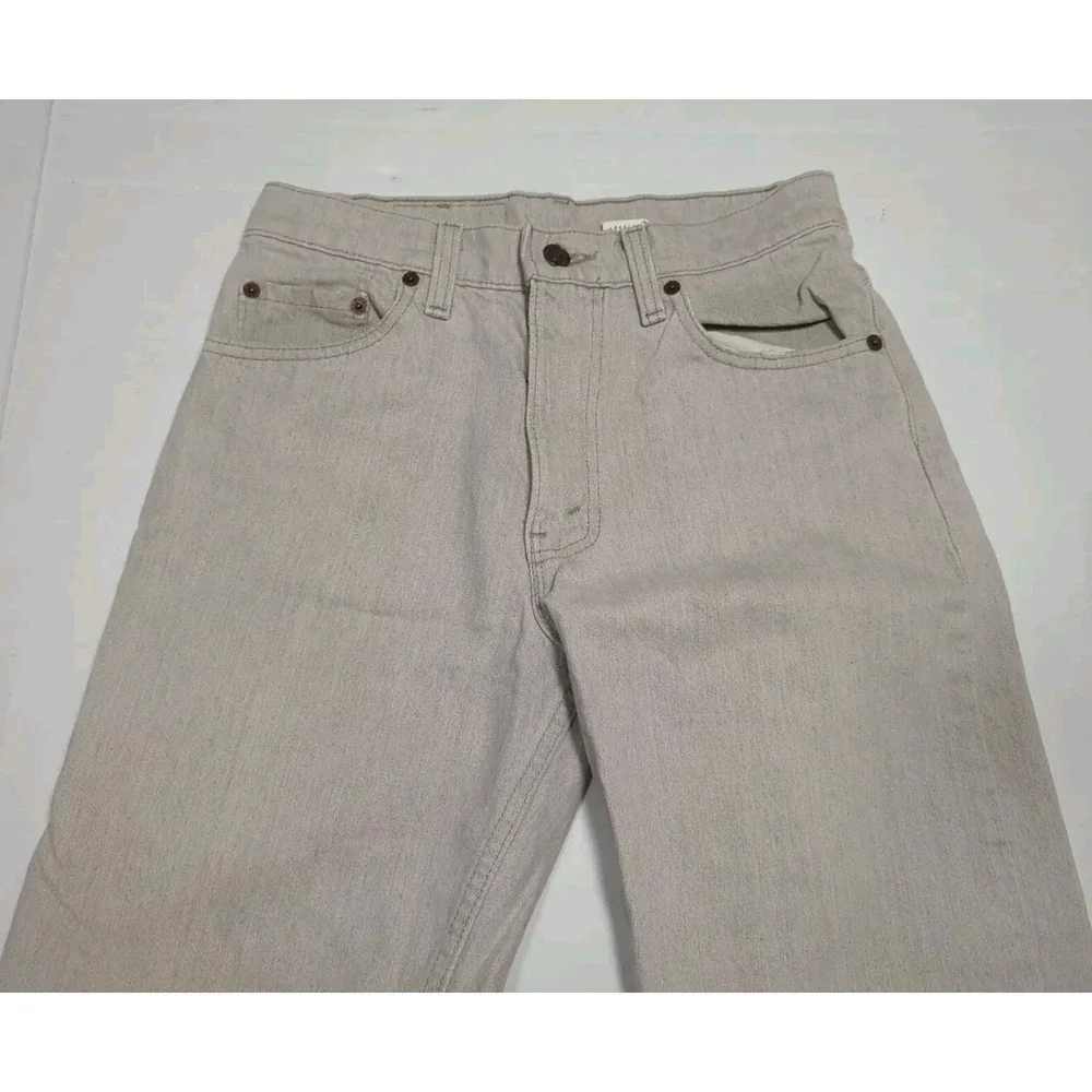 Levis 550 Jeans Mens 29x30 (Actual‎ 27x29) Grey Tan 90's Vintage USA
